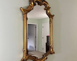 R80 - $85. Ornate Mirror. Measures 23" x 44"