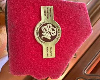 R132 - $45 - Magnolia Brass Book Ends 8"T