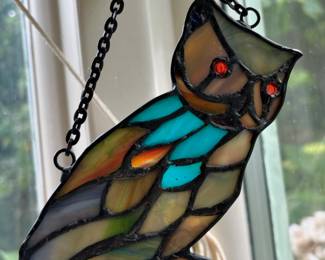 Stained Glass Owl Sun Catcher