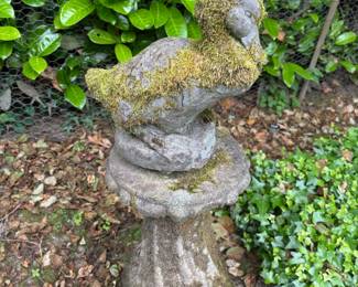 Concrete Column, Concrete Duck Statue