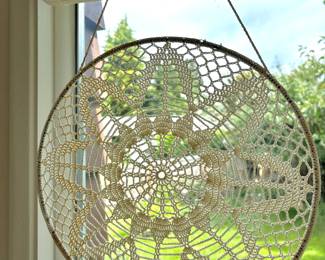 Crocheted Star Wall Hanging
