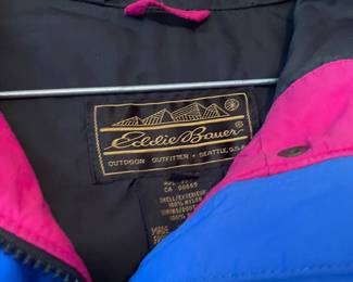 Eddie Bauer Men's  Blue Hooded Gore Tex Jacket