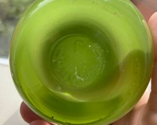 Glassybaby Lime Green Votive Candle Holder