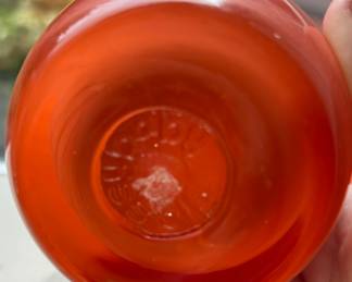 Glassybaby Red Votive Candle Holder