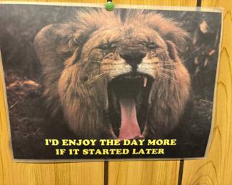 Lion Picture with Quote Poster