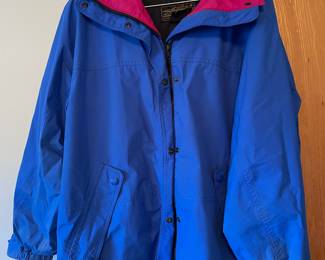 Eddie Bauer Men's  Blue Hooded Gore Tex Jacket