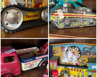 Vintage tin toy collection