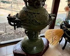 Large jade incense burner