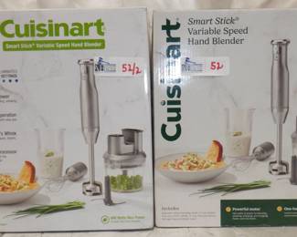 LOT OF 2 CUISINART HAND BLENDERS IN ORIGINAL BOXES