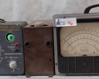 LOT OF 3 ELECTRONICS INCLUDING PACO C-20 RESISTANCE BRIDGE, EICO