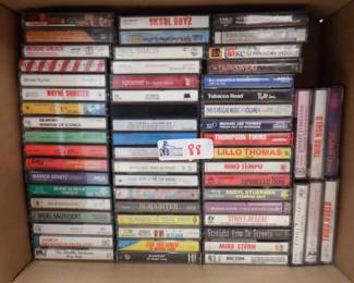 BOX CASSETTES APPX 60 PIECES