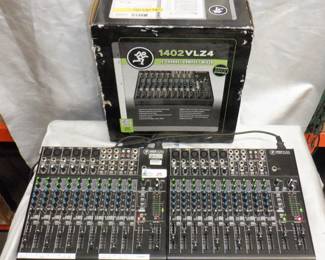 LOT OF 2 MACKIE MIXERS INCLKUDING 1402-VLZ4 ONE IN ORIGINAL BOX,