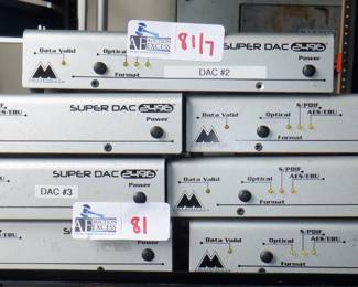 LOT OF 7 M AUDIO SUPER DAC 2496