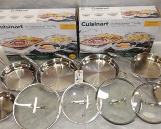 LOT OF 2 CUISINART PROFESSIONAL COOKWARE IN ORIGINAL BOXES