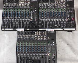 LOT OF 3 MACKIE MIXERS