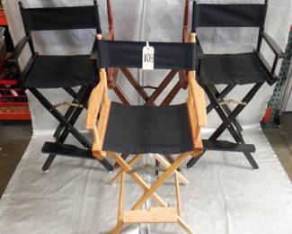 LOT OF DIRECTOR STYLE CHAIRS