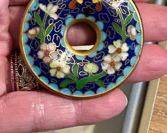 cloisonne pendant
