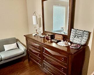 double dresser with mirror