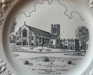St Andrews Lutheran Church Hickory, NC plate