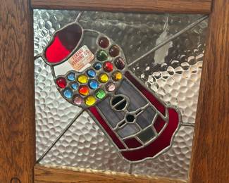 gumball machine stained glass window