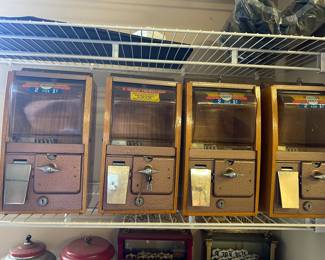 Vintage gumball machines
