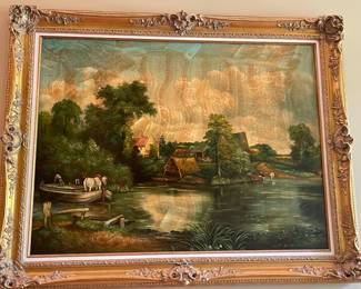 oil on canvas approx. 45" wide x 37" tall