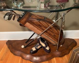 Golf theme accent table