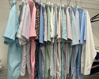 a nice selection of Men's golf shirts size large.