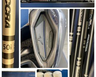 Golf clubs: MIZUNO JPX 923 HOT METAL HL IRON SET 5-PW GW ACCRA 50I GRAPHITE STIFF RIGHT HANDED