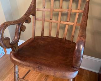 interesting antique arm chair