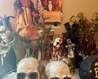just a sample of lots of Halloween decorations