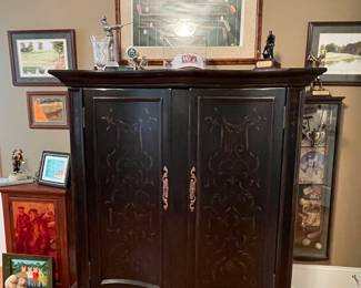 Seven Seas by Hooker tv cabinet. 44"wide, 54" tall, 24" deep