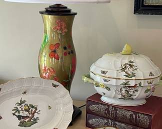 Herend china -6 dinner and salad plates tureen and platter 🌸