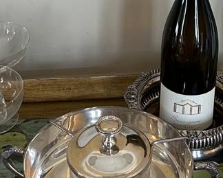 Lovely silver caviar server