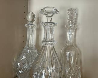 Baccarat decanters