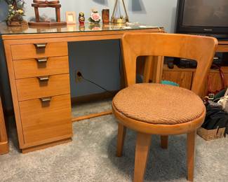 Drexel Edward Wormley Precedent Desk and Chair, Mid-Century Modern, Circa. 1950's