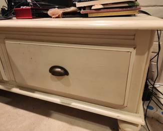 White painted coffee table