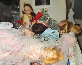 Vintage dolls and Barbies
