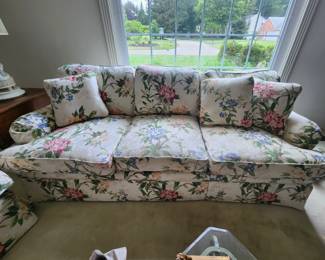 Custom upholstered sofa by Fine Designs