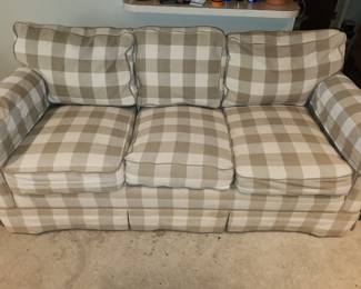 Custom upholstered sofa from Fine Designs