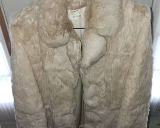 Vintage rabbit fur coat
