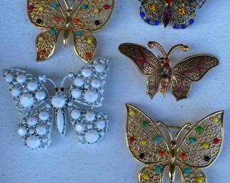 Butterfly Brooches