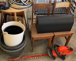 Yard Trimmer, School Chairs