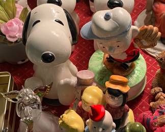 Peanuts Music Boxes and Banks