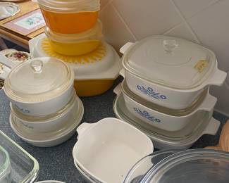 Corning Ware and Pyrex Sunflower/Daisy