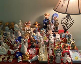 Figurines (Angels and Rabbits)