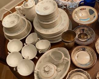Assorted China and Silverplate