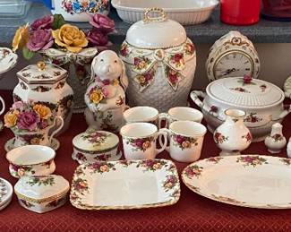 Assorted Old Country Roses China and Decor