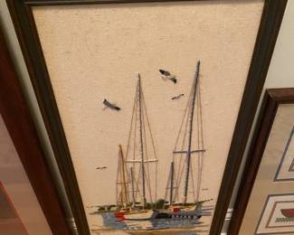 Vintage Sailboat Print