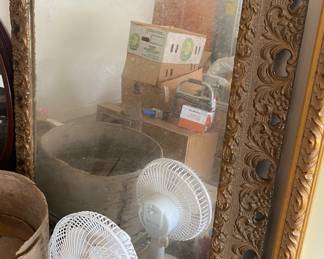 Antique Gesso Mirror